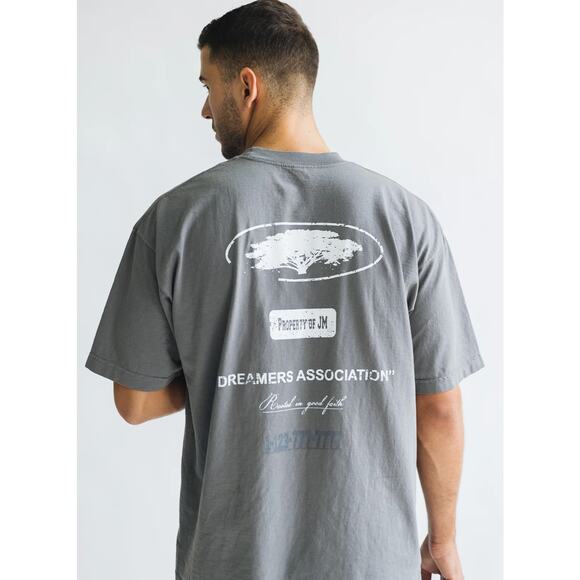 Joshua Mohamed Short Sleeve Staff T Shirt Charcoal Grey Mens XL New Tee - Picture 4 of 12